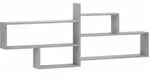 vidaXL Wandregal Betongrau 168,5 x 17 x 68 cm Holzwerkstoff