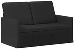 vidaXL 2-Sitzer Sofa Schwarz 130 x 81 x 82 cm Stoff