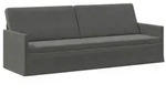 vidaXL 3-Sitzer Sofa Dunkelgrau 220 x 81 x 82 cm Cordstoff