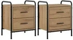 vidaXL Nachttisch 2 stk. Artisan-Eiche 40 x 30 x 50 cm Holzwerkstoff