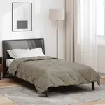 vidaXL Sommerdecke Hellgrau 220 x 135 cm Mikrofaser