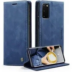 Handyh&uuml;lle Samsung Galaxy S20 Klapph&uuml;lle Blau in Lederoptik