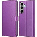 Handyh&uuml;lle Klapph&uuml;lle Leder Kartenschlitze Galaxy S24 FE 5G Lila
