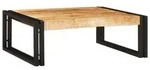 vidaXL Badregal f&uuml;r Braun 65 x 50 x 23 cm Massives rohes Mangoholz