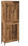 vidaXL Highboard 2 pcs Altholz Holzwerkstoff