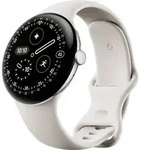 Google Google Pixel Watch 4 45MM LTE Silver/Por Smartwatch L Porzellan