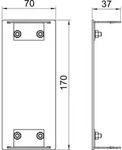 OBO Bettermann 6279473 Montagezubeh&ouml;r (B x T) 170mm x 70mm 1St.