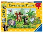 Gartenparty mit Freunden Premium Puzzle, 2 x 12 Teile, Mit Mini-Poster, Perfect Age