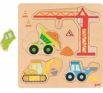 GOKI Holzpuzzle Auf der Baustelle