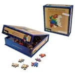 Artefakt Holzpuzzle 2 in 1 Papagei, 172 Teile in magnetischer Klappschachtel
