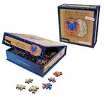 Artefakt Holzpuzzle 2 in 1 L&ouml;we, 177 Teile in magnetischer Klappschachtel