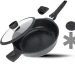 Schmorpfanne 28cm Induktion Aluminium Schwarz Schmorpfanne 28cm