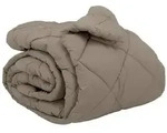 vidaXL Winterbettdecke Hellgrau 240 x 260 cm Mikrofaser