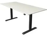Sitz-/Stehtisch Move 1 elektr. h&ouml;henverstellbar BxTxH 180x80 -123cm wei&szlig;/anthrazit