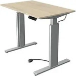 Sitz-/Stehtisch Move 3 BxTxH 100x60x72-120cm silber/ahorn