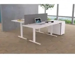 Sitz-/Stehtisch Move 1 elektr. h&ouml;henverstellbar bis 123cm BxT 160x80cm grafit/wei&szlig;