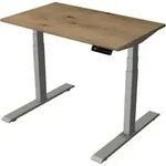 Steh-/Sitztisch SmartOffice elektrisch Fu&szlig; silber 100x60x63-127cm eiche