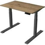 Steh-/Sitztisch SmartOffice elektrisch Fu&szlig; anthrazit 100x60x63-127cm eiche