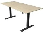 Sitz-/Stehtisch Move 1 elektr. h&ouml;henverstellbar BxTxH 180x80 -123cm ahorn/anthrazit