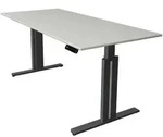 Sitz-/Stehtisch Move 3 elegant elektr. h&ouml;henverstellbar BxT 180x80cm lichtgrau