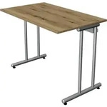 Schreibtisch SmartOffice C-Fu&szlig;-Gestell 100x60x75cm eiche
