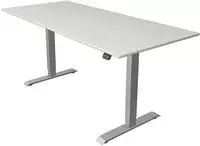 Sitz-/Stehtisch Move 1 elektr. h&ouml;henverstellbar BxTxH 180x80 -123cm lichtgrau/silber