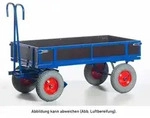 Rollcart Handpritschenwagen mit Holzbordw&auml;nden 1960x960x480mm Vollgummi