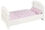 goki 51734 Puppenbett, 54 x 29 x 25 cm, Holz, wei&szlig;