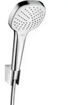 HG Brauseset Croma Select E Vario Porter Brauseschlauch 1250mm wei&szlig;/verchromt