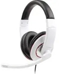 gembird Headset STEREO MHS 001GW gl&auml;nzend Klinke wei&szlig; Eingabe / Ausgabe Kopfh&ouml;rer