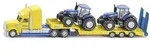 SIKU Spielwaren New Holland LKW mit New Holland Traktoren Fertigmodell