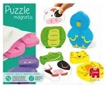 Jumbo Spiele GOULA Magnetisches Holzpuzzle Tiere, Holz Puzzle, Kinderpuzzle,