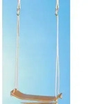 Brettschaukel Holz gebogen 50x15cm