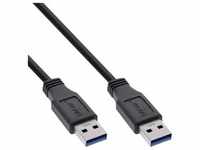 InLine® USB 3.0 Kabel, A an A, schwarz, 5m Kabel USB USB 3.0