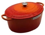 Le Creuset 21178400902430, 13,9 l, Orange, Rot, Eisenguss, Emaille, Frankreich, 326