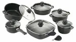Karcher Topfset (Aluguss, 12-teilig, Teflon-Classic-Antihaftbeschichtung, inkl.