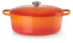 Le Creuset Signature, 7,5 l, Oval, Orange, Eisenguss, Emaille, Orange