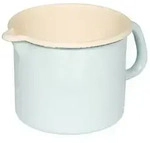 Riess Schnabeltopf &Oslash;14cm 1,5L Pastell T&uuml;rkis/Bunt Emaille
