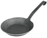 turk 65520 Bratpfanne &oslash; 20 cm, freiform-warmgeschmiedet, grauschwarz
