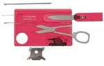 Victorinox SwissCard Lite 0.7300.T Taschenwerkzeug-Set Anzahl Funktionen 13 Rubin