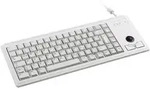 CHERRY Compact-Keyboard G84-4400 PS2 Tastatur Deutsch, QWERTZ Grau Integrierter