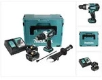 Makita DHP 458 RMJ Akku Schlagbohrschrauber 18 V 91 Nm + 2x Akku 4,0 Ah + Ladeger&auml;t