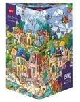 297442 - Happytown, Cartoon im Dreieck, 1500 Teile - Puzzlegr&ouml;&szlig;e 60 x 80 cm