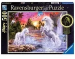 Ravensburger Puzzle Einh&ouml;rner Am Fluss, Star Line, Leuchtpuzzle, Erwachsenenpuzzle,
