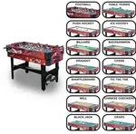 Carromco Multifun-XT 14-in-1 Multigame Tisch inkl. Zubeh&ouml;r f&uuml;r Kicker, Billard,