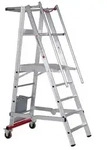Euroline Premium 32778 Podestleiter fahrbar, klappbar 5 Stufen