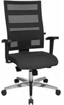 Topstar B&uuml;rostuhl X-Pander, 959T T200 schwarz, alu Stoff