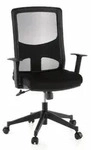 B&uuml;rostuhl Chefsessel LAVITA Netzstoff schwarz schwarz hjh OFFICE