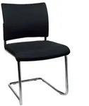 TOPSTAR Besucherstuhl Visit 20 Polster schwarz 2er Pack