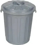 "keeeper Abfalltonne Maxi-Tonne "mats", 23 Liter, silber"